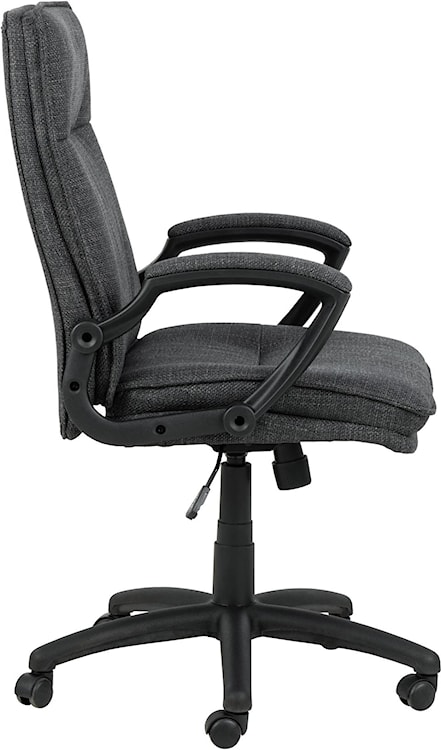 Krzesło biurowe Neyla tapicerowane ciemnoszare obrotowe z regulacją wysokości   - zdjęcie 4