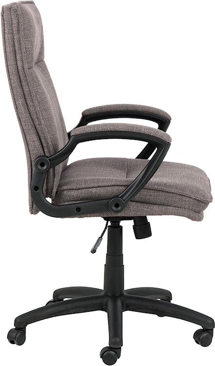 Krzesło biurowe Neyla tapicerowane szaro-brązowe obrotowe z regulacją wysokości   - zdjęcie 4