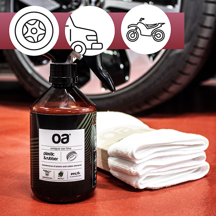 Preparat do czyszczenia plastiku i gumy OA Car Plastic & Rubber 500 ml  - zdjęcie 2