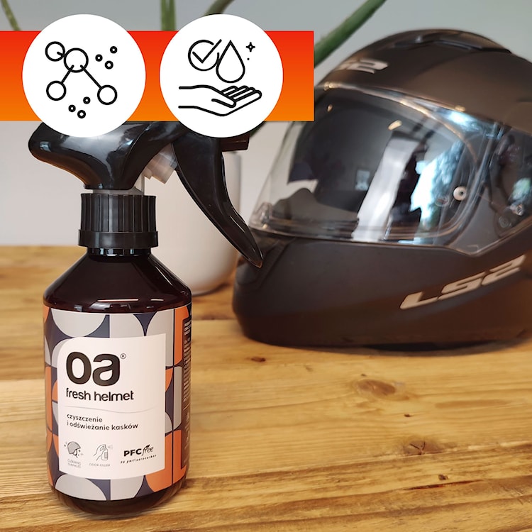 Płyn do czyszczenia i odświeżania kasków OA Fresh Helmet 250 ml  - zdjęcie 7