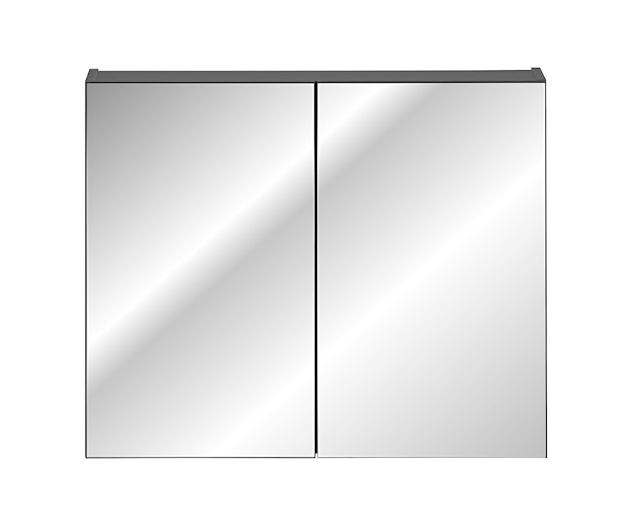 Szafka wisząca Olimmi z lustrem 80 cm czarna  - zdjęcie 5