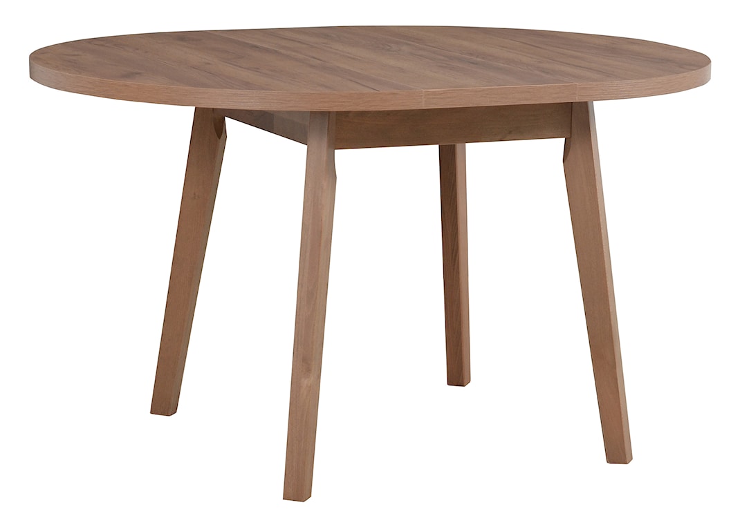 Stół drewniany do jadalni rozkładany Kigale 100-130x100 cm orzech jasny  - zdjęcie 3