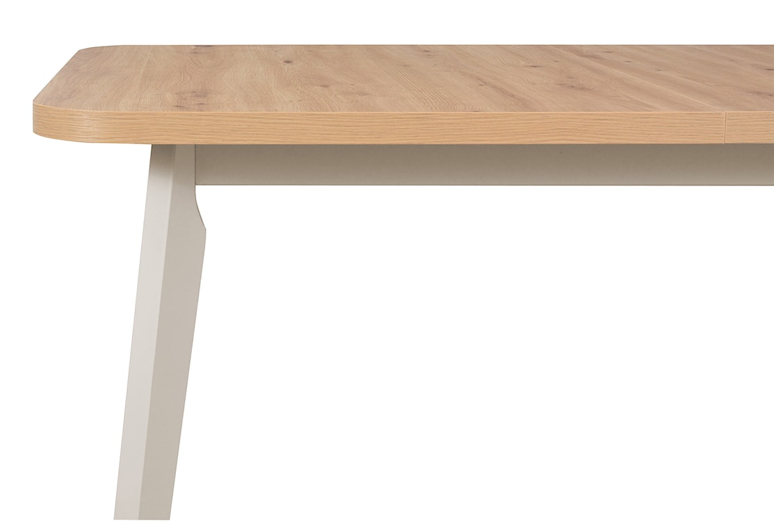 Stół drewniany do jadalni rozkładany Dimenly 140-180x80 cm kaszmir/dąb artisan  - zdjęcie 3