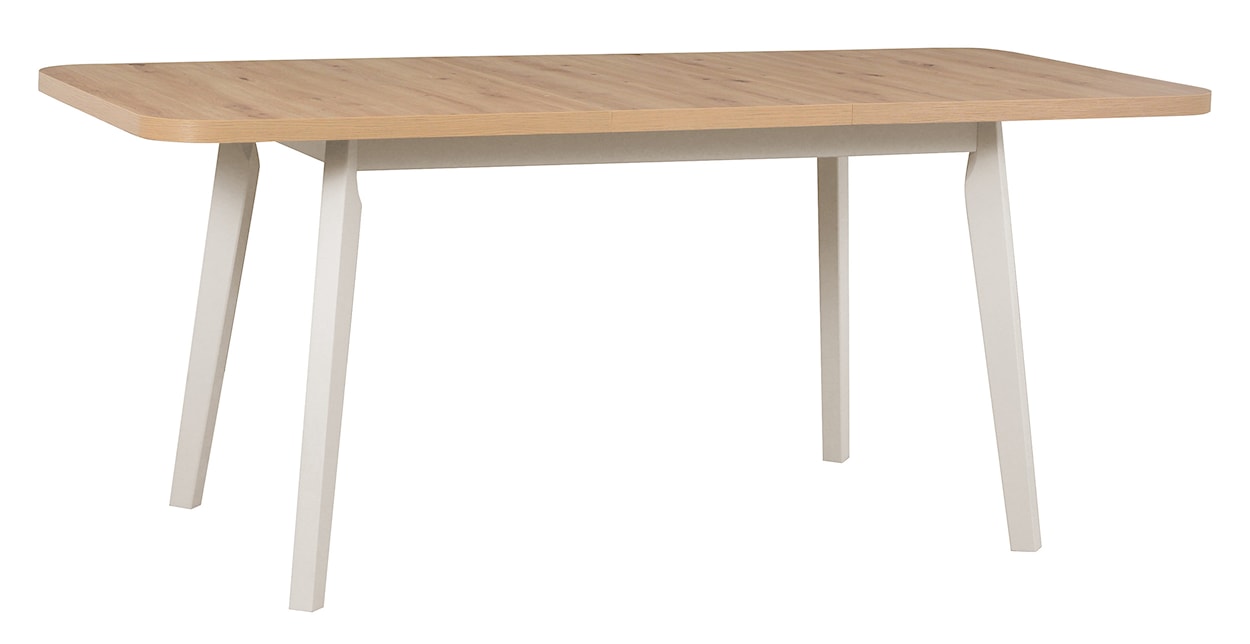 Stół drewniany do jadalni rozkładany Dimenly 140-180x80 cm kaszmir/dąb artisan  - zdjęcie 2