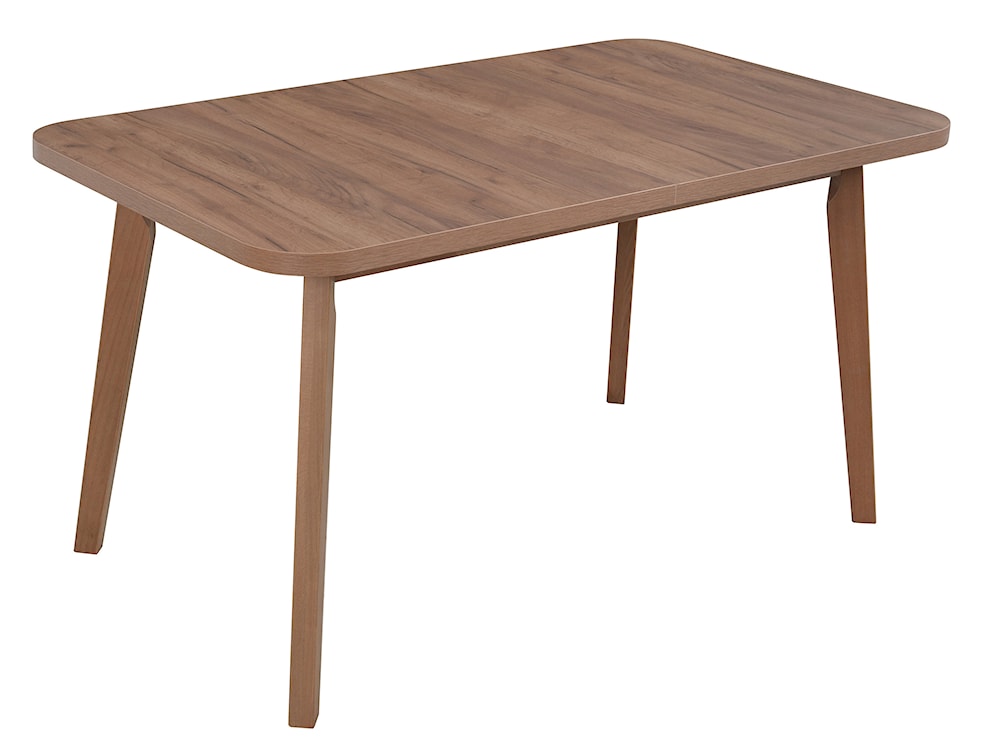 Stół drewniany do jadalni rozkładany Dimenly 140-180x80 cm orzech jasny  - zdjęcie 2