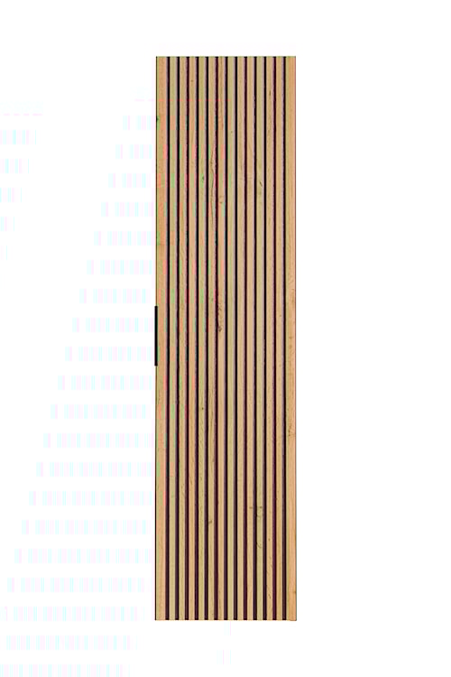 Regał łazienkowy Ossolies 35x140 cm wiszący czarny/dąb lamele  - zdjęcie 4