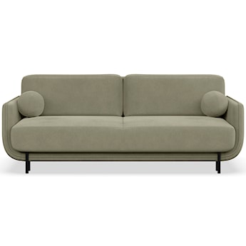 Kanapa rozkładana trzyosobowa Ovals szałwiowa welur