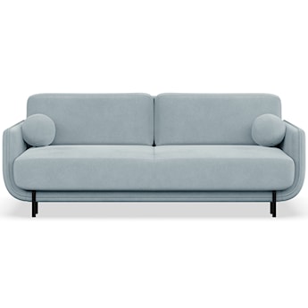 Kanapa rozkładana trzyosobowa Ovals błękitna welur