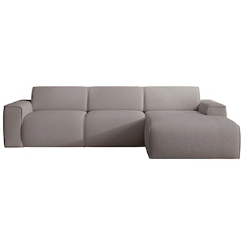 Narożnik Bouvi L-kształtny prawostronny szarobrązowy boucle