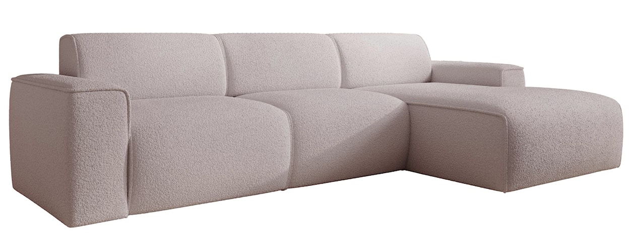 Narożnik Bouvi L-kształtny prawostronny beżowy boucle  - zdjęcie 4