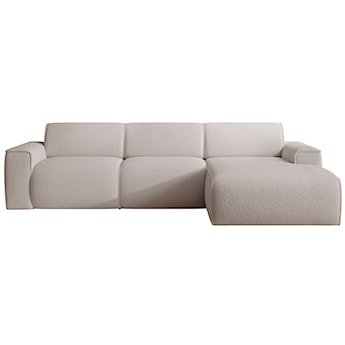 Narożnik Bouvi L-kształtny prawostronny jasnobeżowy boucle