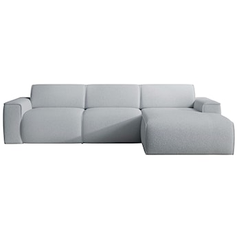 Narożnik Bouvi L-kształtny prawostronny jasnoszary boucle