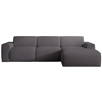 Narożnik Bouvi L-kształtny prawostronny ciemnoszary boucle