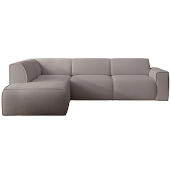 Narożnik Bouvi L-kształtny z boczkiem lewostronny szarobrązowy boucle