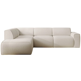 Narożnik Bouvi L-kształtny z boczkiem lewostronny kremowy boucle