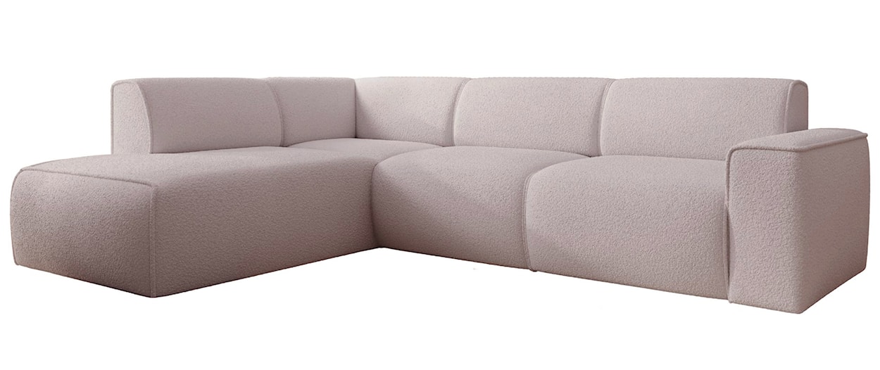 Narożnik Bouvi L-kształtny z boczkiem lewostronny beżowy boucle  - zdjęcie 4