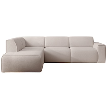 Narożnik Bouvi L-kształtny z boczkiem lewostronny jasnobeżowy boucle