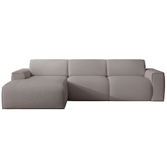 Narożnik Bouvi L-kształtny lewostronny szarobrązowy boucle