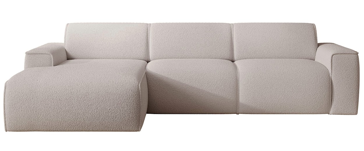 Narożnik Bouvi L-kształtny lewostronny jasnobeżowy boucle 