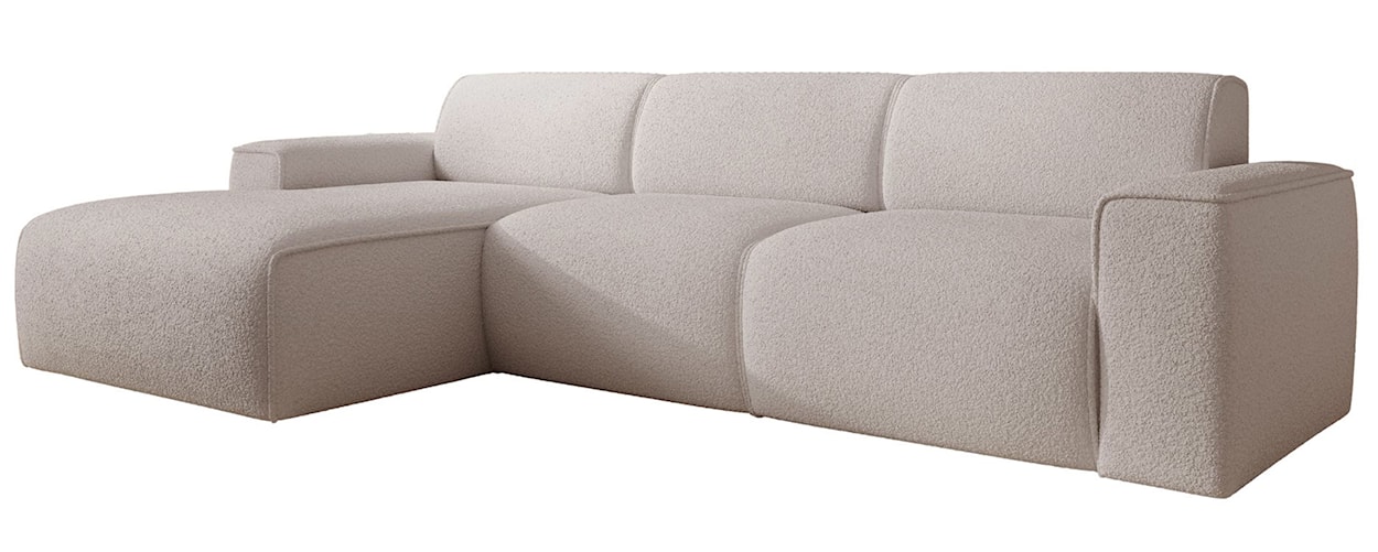 Narożnik Bouvi L-kształtny lewostronny jasnobeżowy boucle  - zdjęcie 4