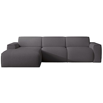 Narożnik Bouvi L-kształtny lewostronny ciemnoszary boucle