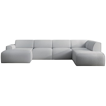 Narożnik Bouvi U-kształtny prawostronny jasnoszary boucle