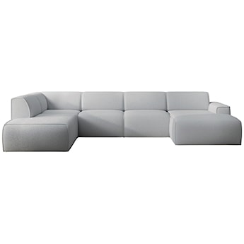 Narożnik Bouvi U-kształtny lewostronny jasnoszary boucle