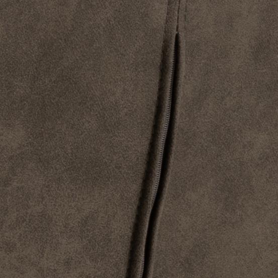 Hoker tapicerowany Pervel z niskim oparciem antracytowy velvet  - zdjęcie 5
