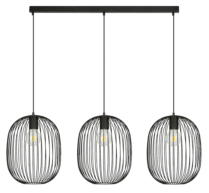 Lampa wisząca Pintows czarna x3