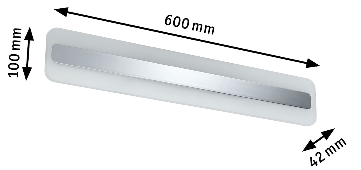 Kinkiet nad lustro Lukida LED chrom  - zdjęcie 4