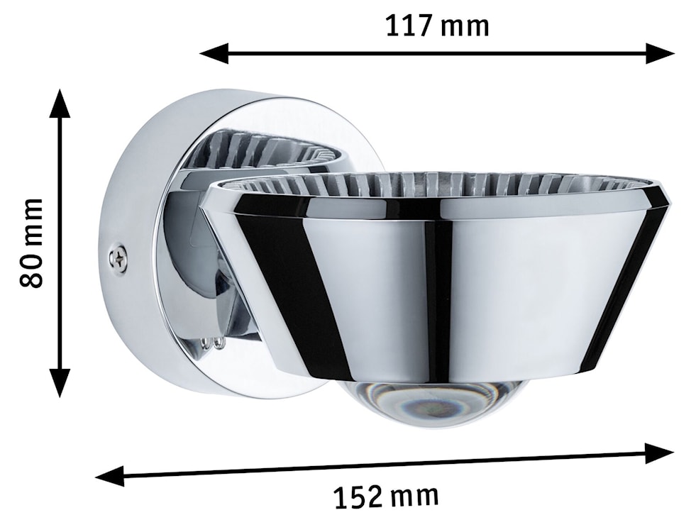 Kinkiet Sabik LED chrom  - zdjęcie 10