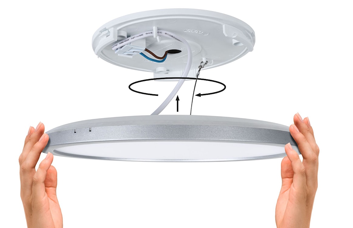 Plafon Atria LED czarno-biały  - zdjęcie 2
