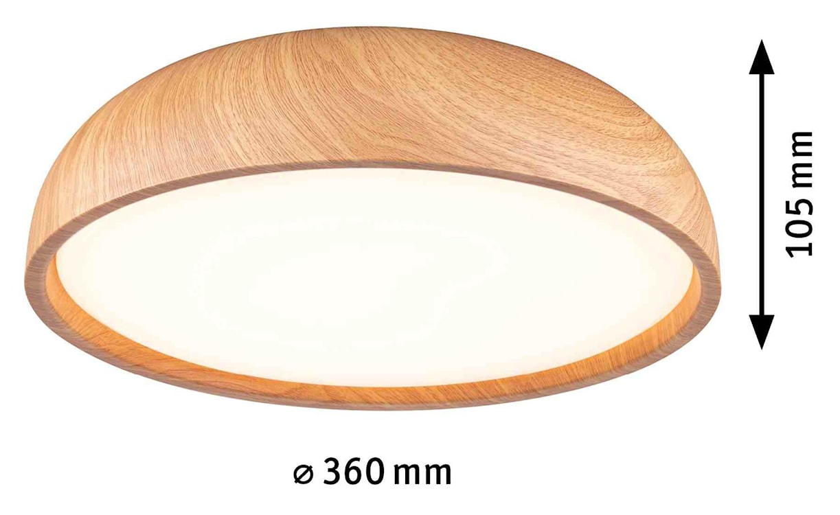 Plafon Oka LED brązowy  - zdjęcie 7