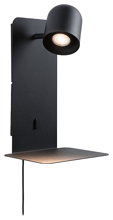 Lampa ścienna ze stolikiem Malena czarna  - zdjęcie 3