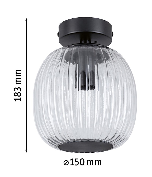 Plafon Ruya 15 cm łazienkowy czarny  - zdjęcie 6
