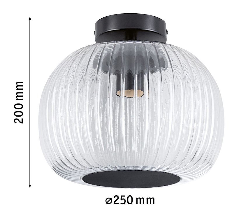 Plafon Ruya 25 cm łazienkowy czarny  - zdjęcie 8