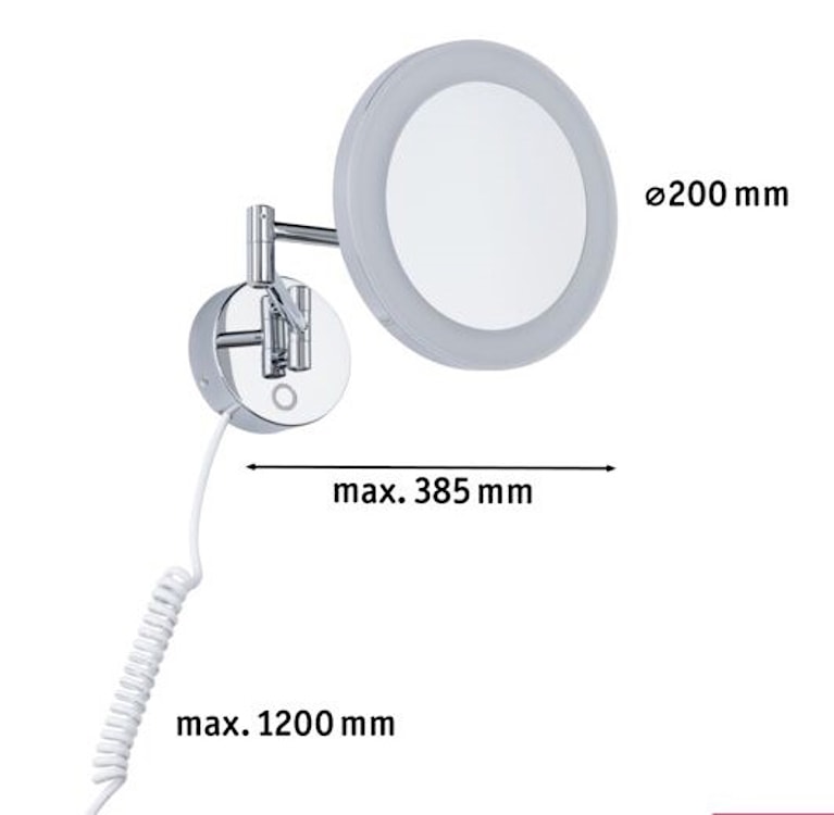 Lusterko kosmetyczne Masua LED srebrne  - zdjęcie 11