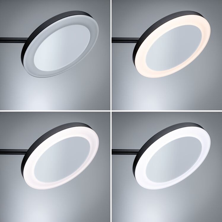 Lusterko kosmetyczne Masua LED czarne  - zdjęcie 3