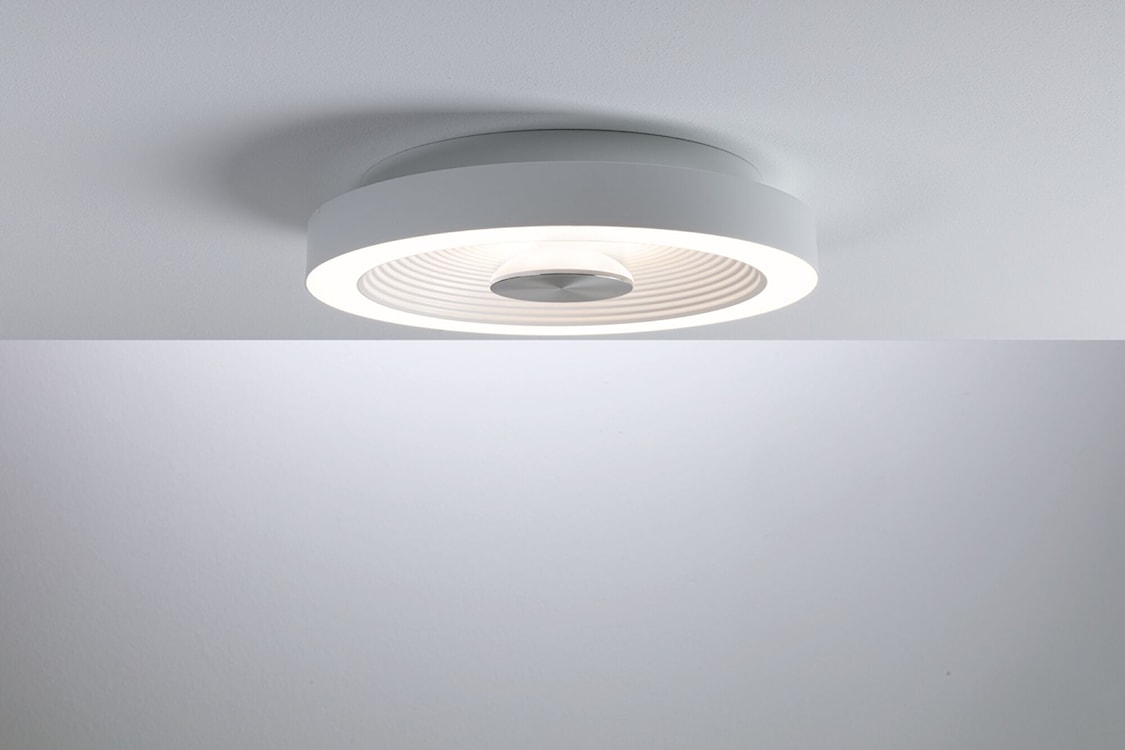 Plafon Volea LED 32 cm biało-srebrny  - zdjęcie 5