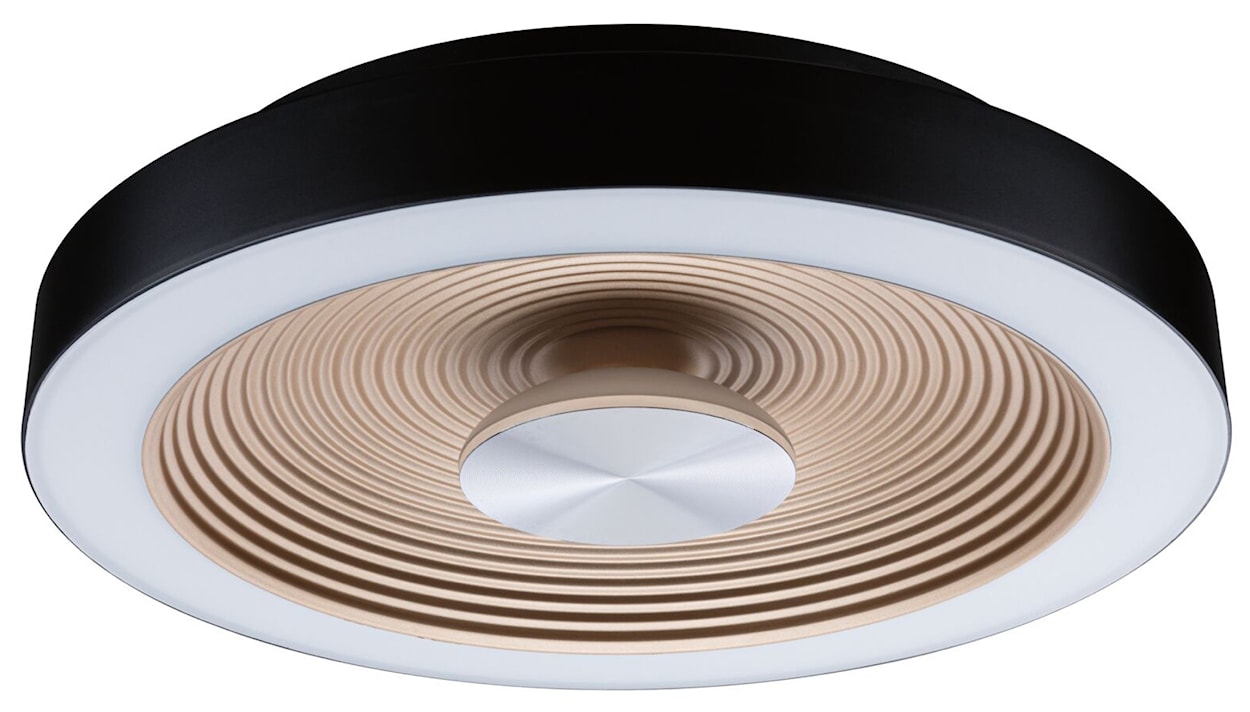 Plafon Volea LED 32 cm czarno-złoty 