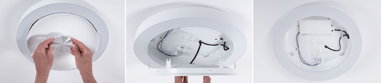 Plafon Volea LED 32 cm czarno-złoty  - zdjęcie 6