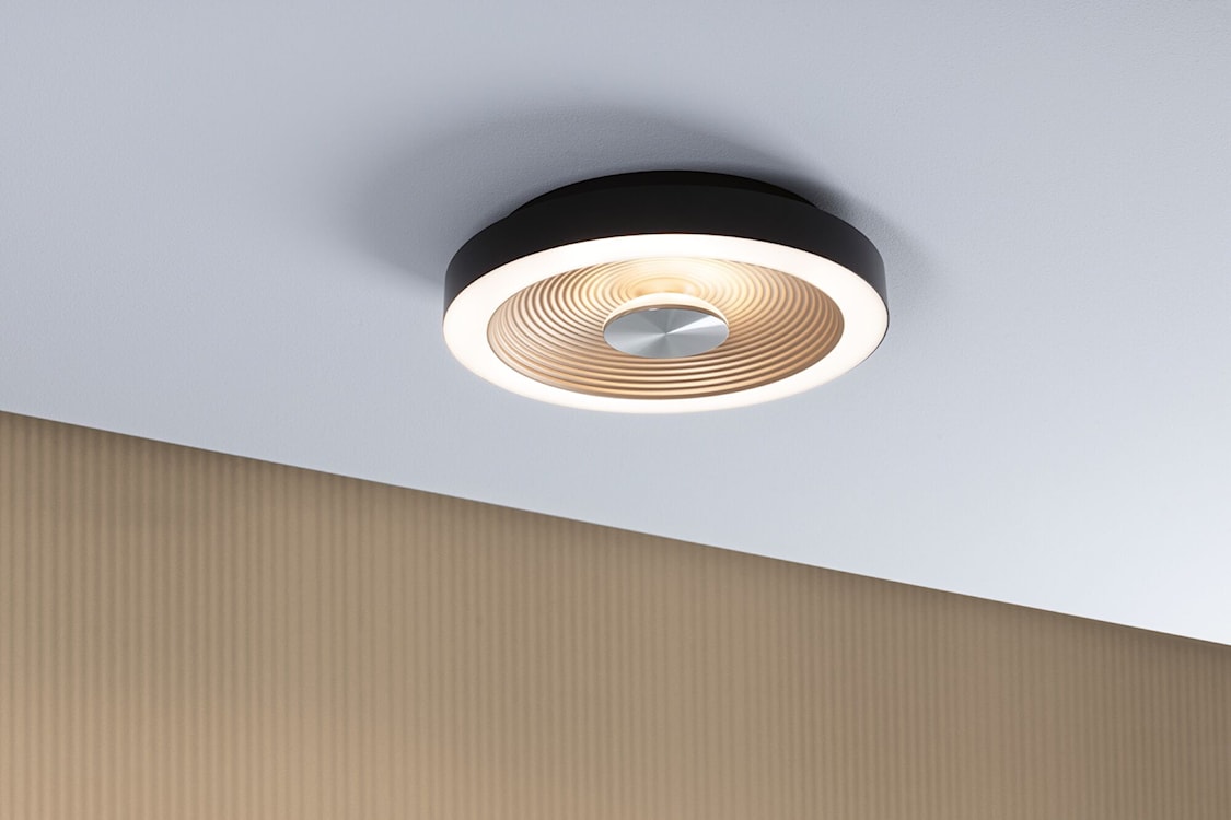 Plafon Volea LED 32 cm czarno-złoty  - zdjęcie 2