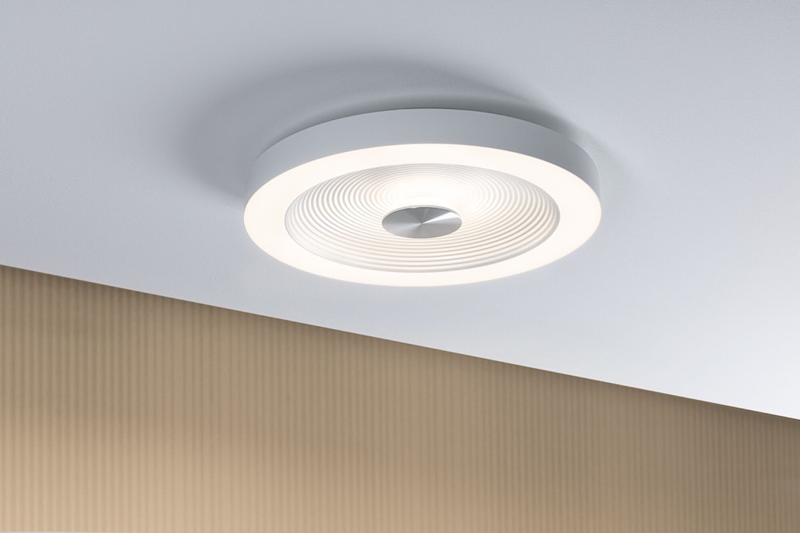 Plafon Volea LED 40 cm biało-srebrny  - zdjęcie 3