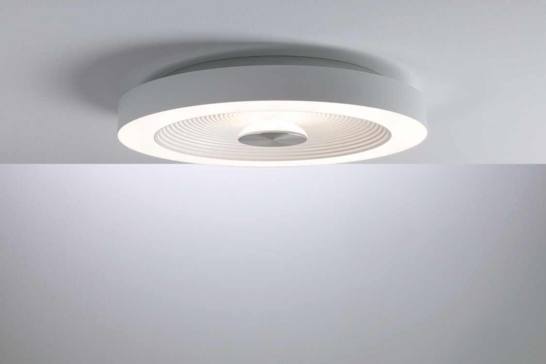 Plafon Volea LED 40 cm biało-srebrny  - zdjęcie 4