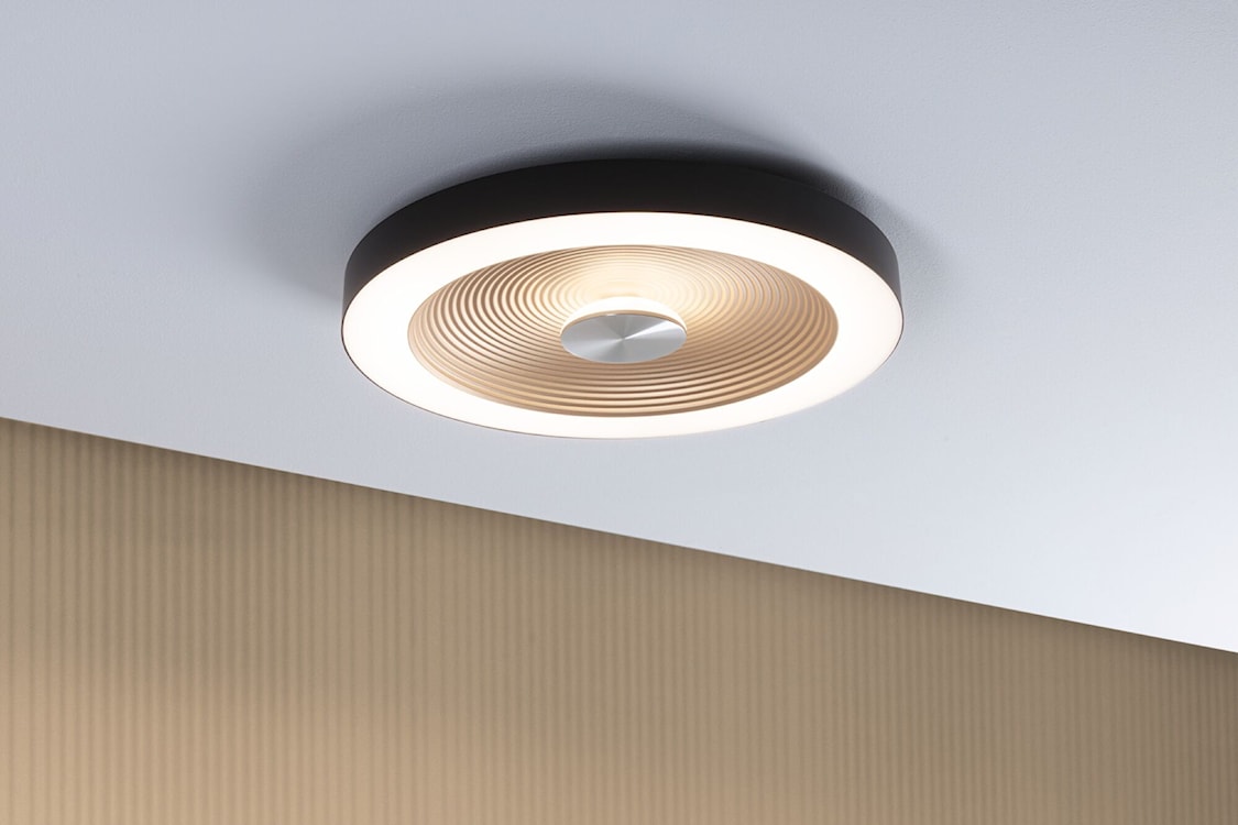 Plafon Volea LED 40 cm czarno-złoty  - zdjęcie 3