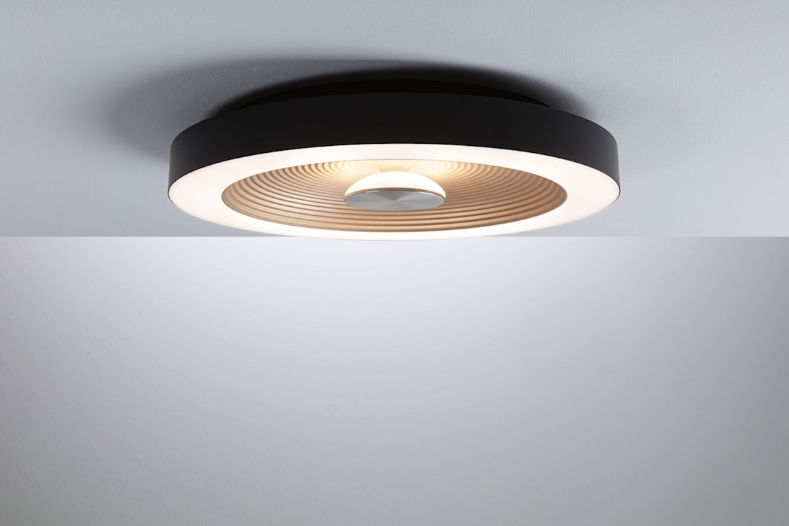 Plafon Volea LED 40 cm czarno-złoty  - zdjęcie 4