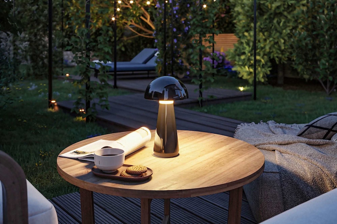 Lampa stołowa Onzo LED czarny połysk  - zdjęcie 3