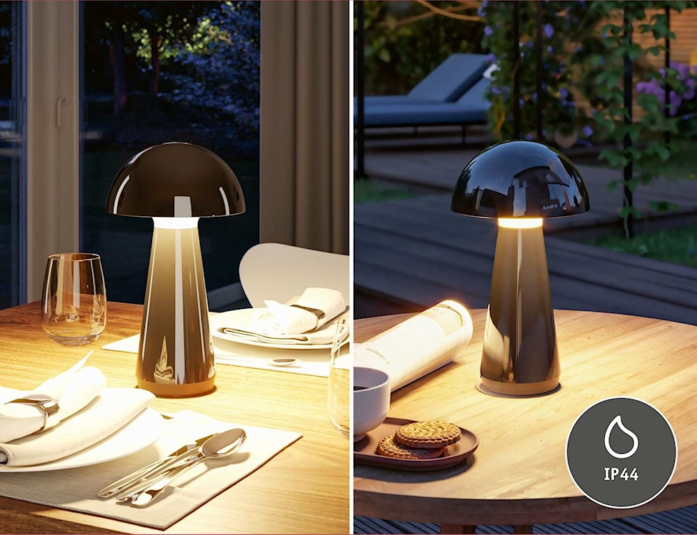 Lampa stołowa Onzo LED czarny połysk  - zdjęcie 4