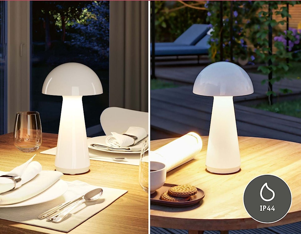 Lampa stołowa Onzo LED biały połysk  - zdjęcie 5