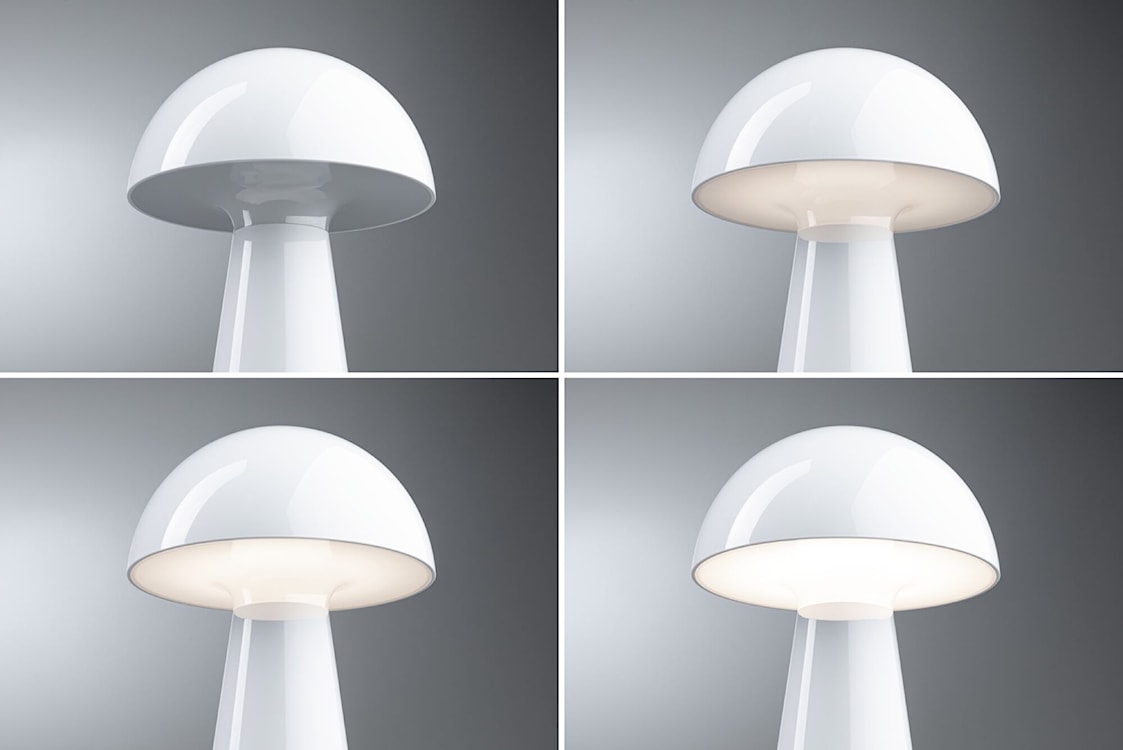 Lampa stołowa Onzo LED biały połysk  - zdjęcie 9